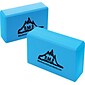 Black Mountain Products® Yoga Equipment; Yoga Blocks, 3x6x9", Blue, Set of 2