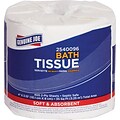 Genuine Joe 2-Ply Standard Bath Tissue Rolls; White, 400 Sheets