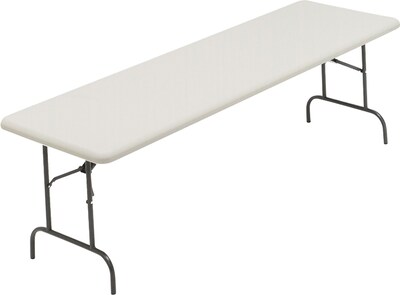 Iceberg® IndestrucTables TOO™ 1200 Series Folding Table, 96x30", Platinum
