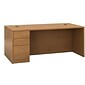 HON® 10500 Series Left Pedestal Desk 72"W, Harvest, 29 1/2"H x 72"W x 36"D