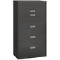 HON® Brigade 600 Series Lateral File Cabinet, A4/Legal/Letter, 5-Drawer, Charcoal, 19 1/4"D (685LS)