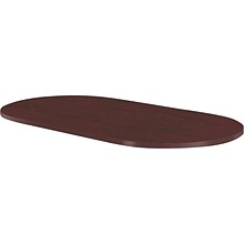 HON® Preside Laminate Oval Conference Tabletop, 96W, Mahogany, 1 1/8H x 96W x 48D