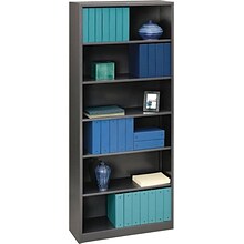 HON Brigade Steel Bookcase, 6 Shelves, 34-1/2W, Black Finish NEXT2018 NEXT2Day