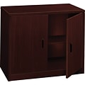 HON 10500 Series Storage Cabinet, 2 Doors, 36W, Mahogany Finish