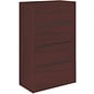 HON 10500 Series 4 Drawer Lateral File Cabinet, Mahogany Finish, 36"W (10516NN) NEXT2018 NEXT2Day