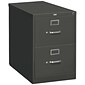 HON® 310 Series Vertical File Cabinet, Legal, 2-Drawer, Charcoal, 26 1/2"D