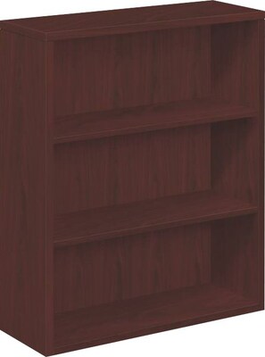 HON 10500 Series Bookcase, 3 Shelves, 36"W, Mahogany Finish NEXT2018 NEXTExpress