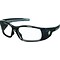 Crews Swagger Brash Look Polycarbonate Dual Lens Glasses Safety Glasses, Black/Clear (SR110)