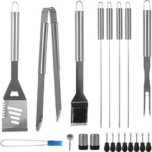 Whetstone 20 Piece Stainless Steel BBQ Grill Set with Case