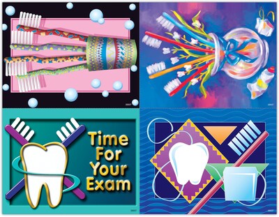 Dental Assorted Postcards; for Laser Printer; Toothbrush, 100/Pk