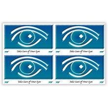 Eye Care Postcards; for Laser Printer; Blue Graphic Eye, 100/Pk