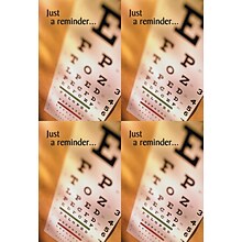 Eye Care Postcards; for Laser Printer; Eye Chart, 100/Pk