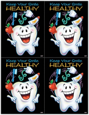 Dental Postcards; for Laser Printer; Smile Team™ Keep Your Smile, 100/Pk