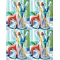 Dental Postcards; for Laser Printer; Toothbrush Scene, 100/Pk