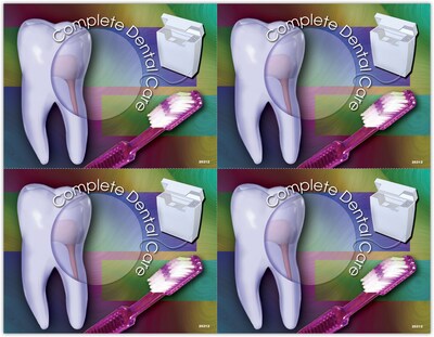 Gentle Dental Postcards; for Laser Printer; Complete Dental Care, 100/Pk