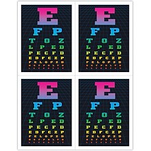 Graphic Image Postcards; for Laser Printer; Eye Chart, 100/Pk