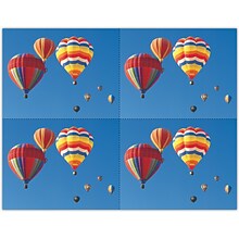 Scenic Postcards; for Laser Printer; Colorful Air Balloons, 100/Pk