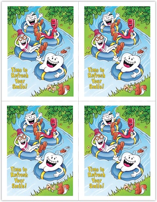 Dental Postcards; for Laser Printer; Smile Team™ Tubing in River, 100/Pk