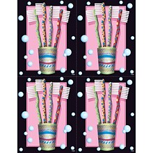 Dental Postcards; for Laser Printer; Polka Dot Toothbrush, 100/Pk