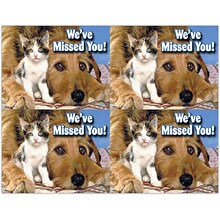 Photo Image Laser Postcards, Weve Missed You, 100/Pk