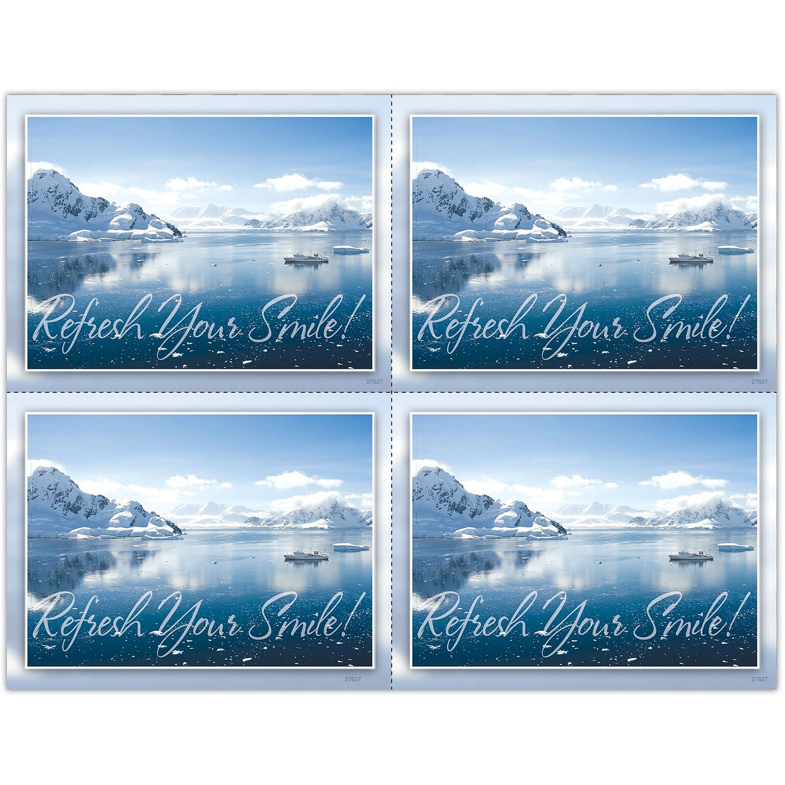 Scenic Postcards; for Laser Printer; Scenic Glacier, 100/Pk