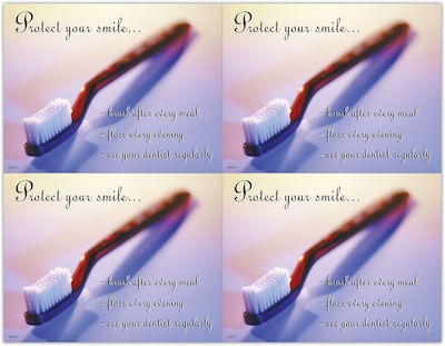 Photo Image Postcards; for Laser Printer; Protect Your Smile, 100/Pk