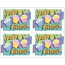 Graphic Image Postcards; for Laser Printer; Cup Cakes - Birthday, 100/Pk