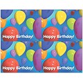 Generic Postcards; for Laser Printer; Many Balloons Birthday, 100/Pk