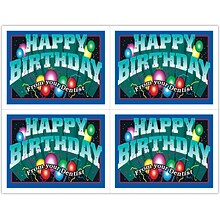 Graphic Image Postcards; for Laser Printer; Happy Birthday, Balloons, 100/Pk