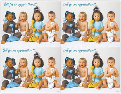 Humorous Postcards; for Laser Printer; Infants Phones, 100/Pk