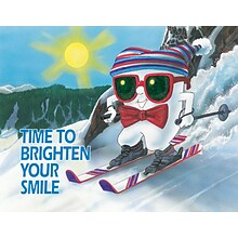 Toothguy® Postcards; for Laser Printer; Skiing, 100/Pk