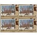 Photo Image Laser Postcards, Snowy Lane, 100/Pk