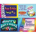 Chiropractic Assorted Postcards; for Laser Printer; Happy Birthday From Your Chiropractor, 100/Pk