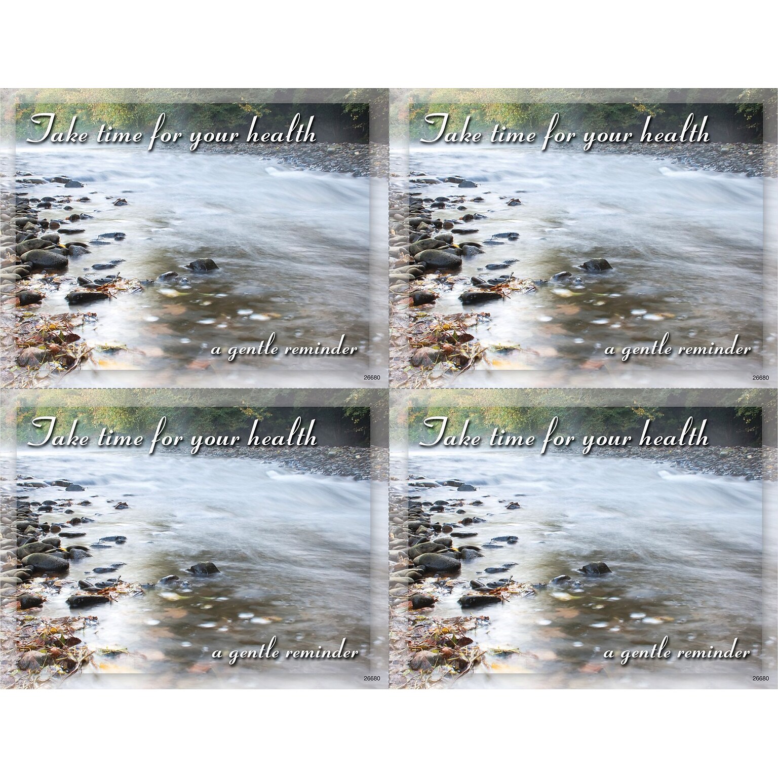 Scenic Postcards; for Laser Printer; River Scene, 100/Pk