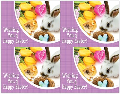 Photo Image Postcards; for Laser Printer; Holiday Series, Easter, 100/Pk