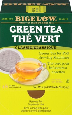 Bigelow Classic Green Tea, Pods, 18/Box (RCB07906)