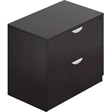 Global Superior 2-Drawer Lateral File Cabinet, Letter/Legal Size, Lockable, 29.5H x 36W x 22D, Es