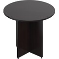 Offices to Go 36 Wide Round Table With Cross Base, American Espresso, 36 Dia (TDSL36R-AEL)