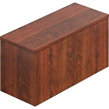 Offices To Go Superior Laminate 36W Wall Mounted Cabinet, American Dark Cherry, 17H x 36W x 15D