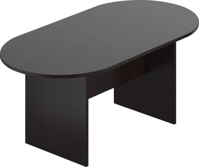 Offices To Go 71 Wide Racetrack Conference Table, American Espresso, 29 1/2H x 71W x 36D