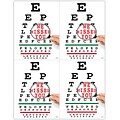 Graphic Image Postcards; for Laser Printer; Eye Chart Magnify, 100/Pk