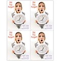 Photo Image Postcards; for Laser Printer; Missed Appointment, Clock, 100/Pk