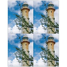 Photo Image Postcards; for Laser Printer; Lighthouse Branch, 100/Pk