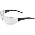 Tranzmission™ Rimless Safety Glasses with Black Temple, Clear Lens and Anti-Scratch Coating
