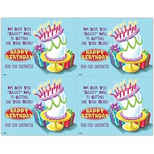 Humorous Postcards; for Laser Printer; Cartoon Cake with Presents, 100/Pk