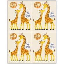 Graphic Image Postcards; for Laser Printer; We Care Giraffes, 100/Pk