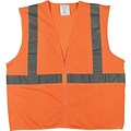 Protective Industrial Products High Visibility Sleeveless Safety Vest, ANSI Class R2, Orange, Large