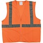 Protective Industrial Products High Visibility Sleeveless Safety Vest, ANSI Class R2, Orange, 2XL (302-MVGOR-2X)
