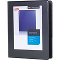 Staples® Standard 5-x 8-Mini View Binder with Round Rings, Black, 90 Sheet Capacity, 1/2 Ring