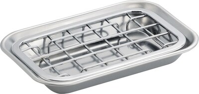 InterDesign® Sinkworks 2-Piece Soap Dish, Polished Chrome